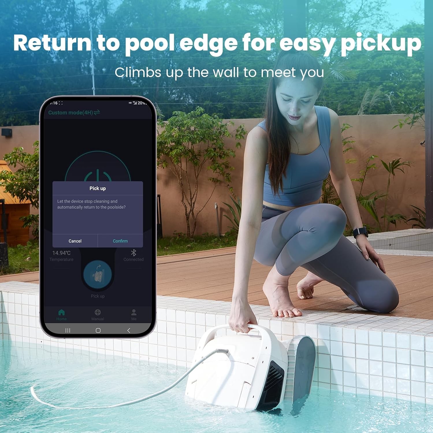Chasing Hydro 4 Inground Pool Vacuum Cleaner | 50ft Corded for Floor, Wall Clean