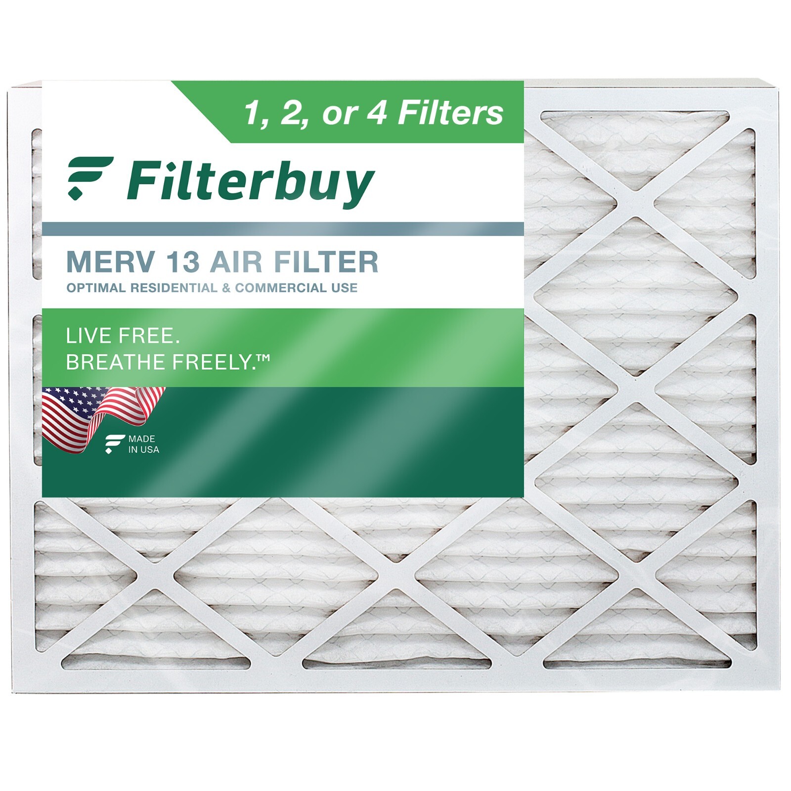 Filterbuy 20x25x5 Air Filters MERV 13, AC Furnace Replacement for Trion Air Bear