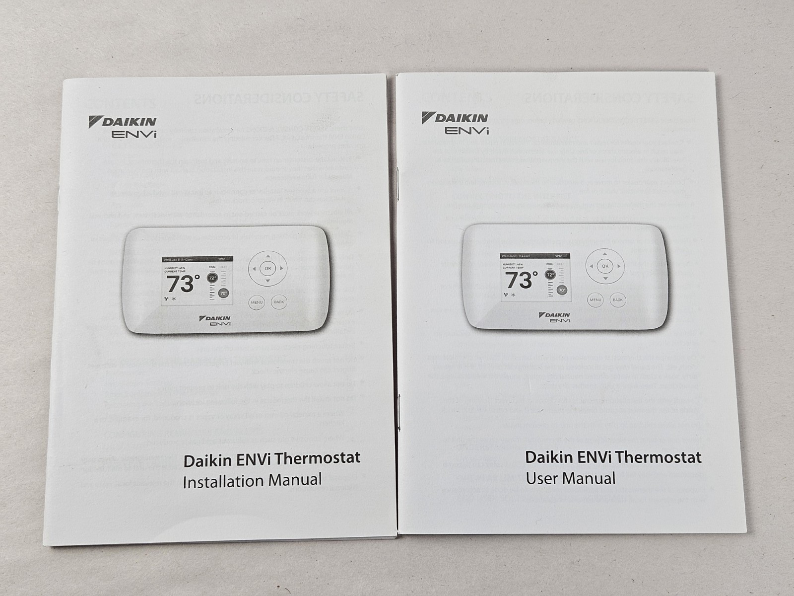 Daikin ENVi DACA-TS1-1 Programmable Digital Display Thermostat White w/ Mount