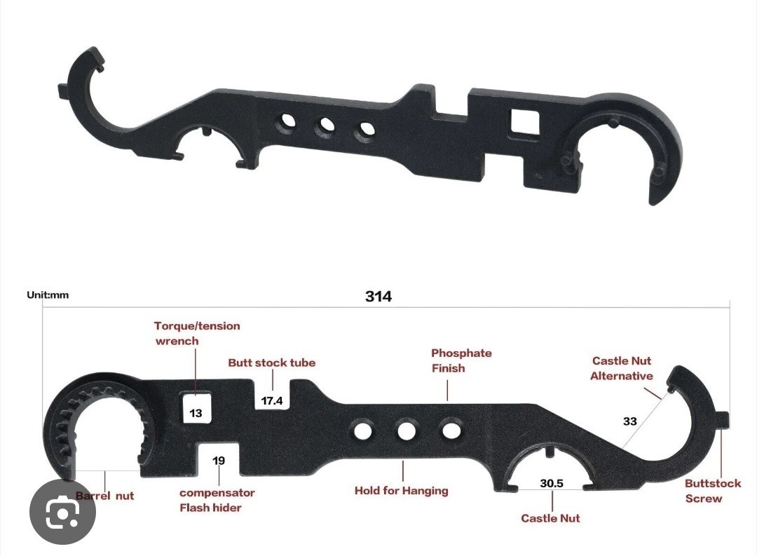 Multi Functional All Steel High Hardness Combination Wrench Maintenance Tool