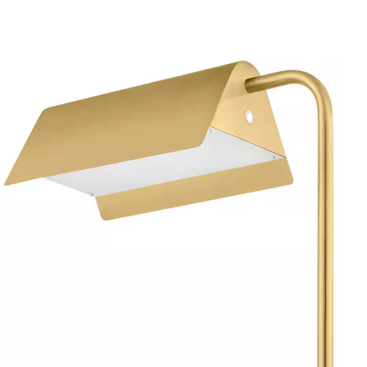 Hampton Bay Wesleigh 59 in. Adjustable CCT Aged Brass Floor Lamp New