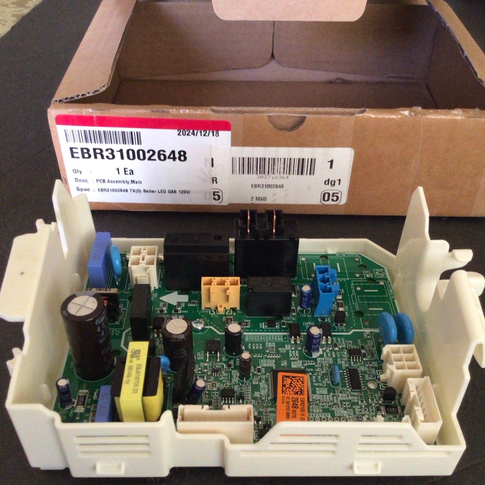 LG Dryer PCB Assembly EBR31002648