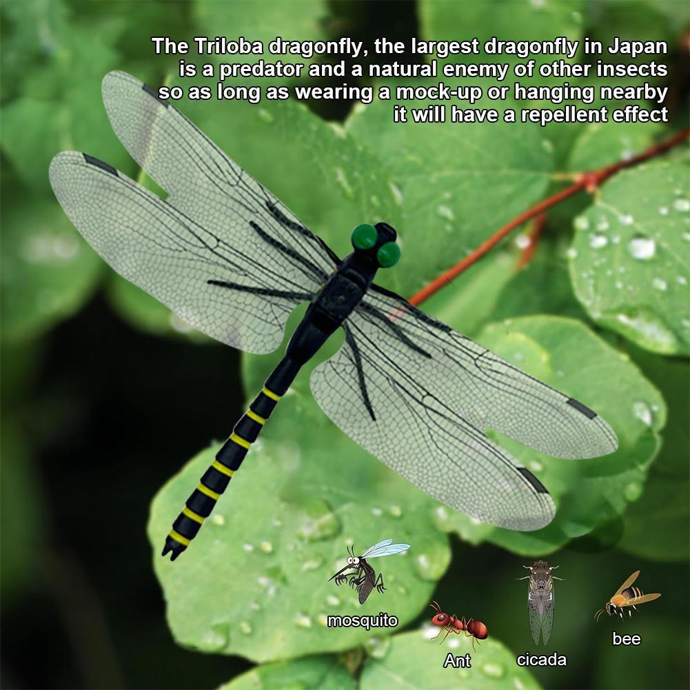 4 PCS Simulation Dragonfly Insect Model Mosquito Repellent For Garden Outdoor