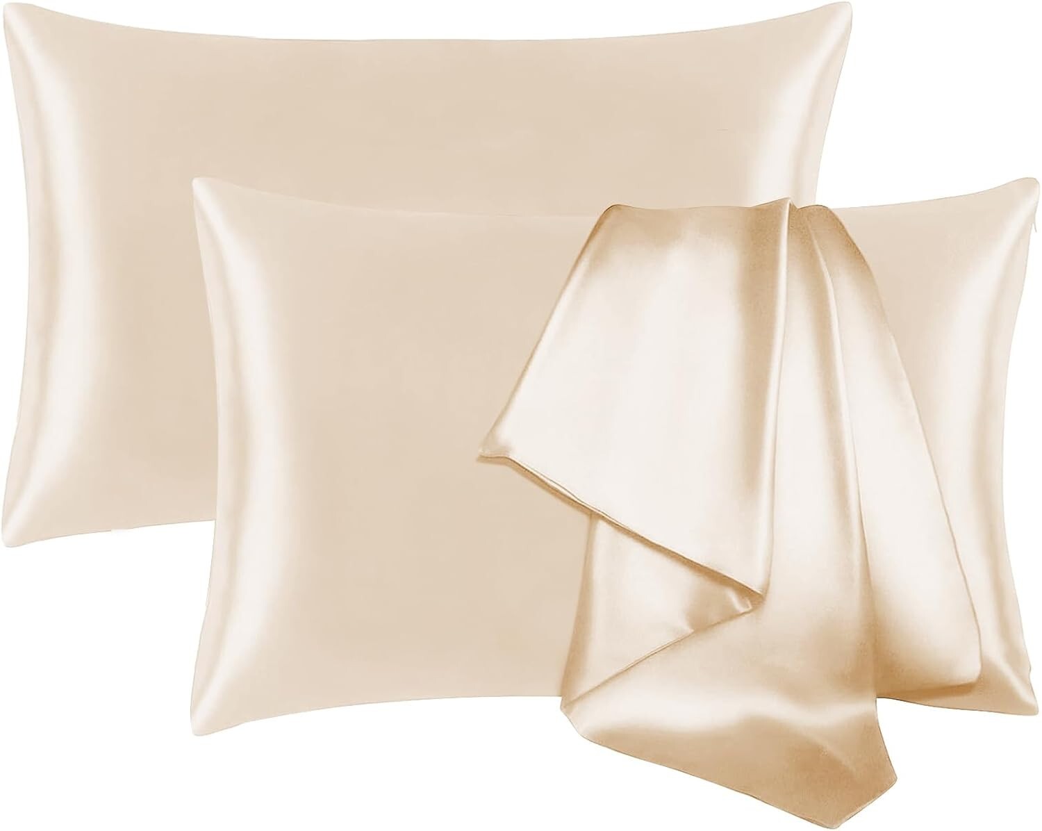 100% Mulberry Silk Pillowcase 25 Momme – Hair & Skin Friendly, Hidden Zipper