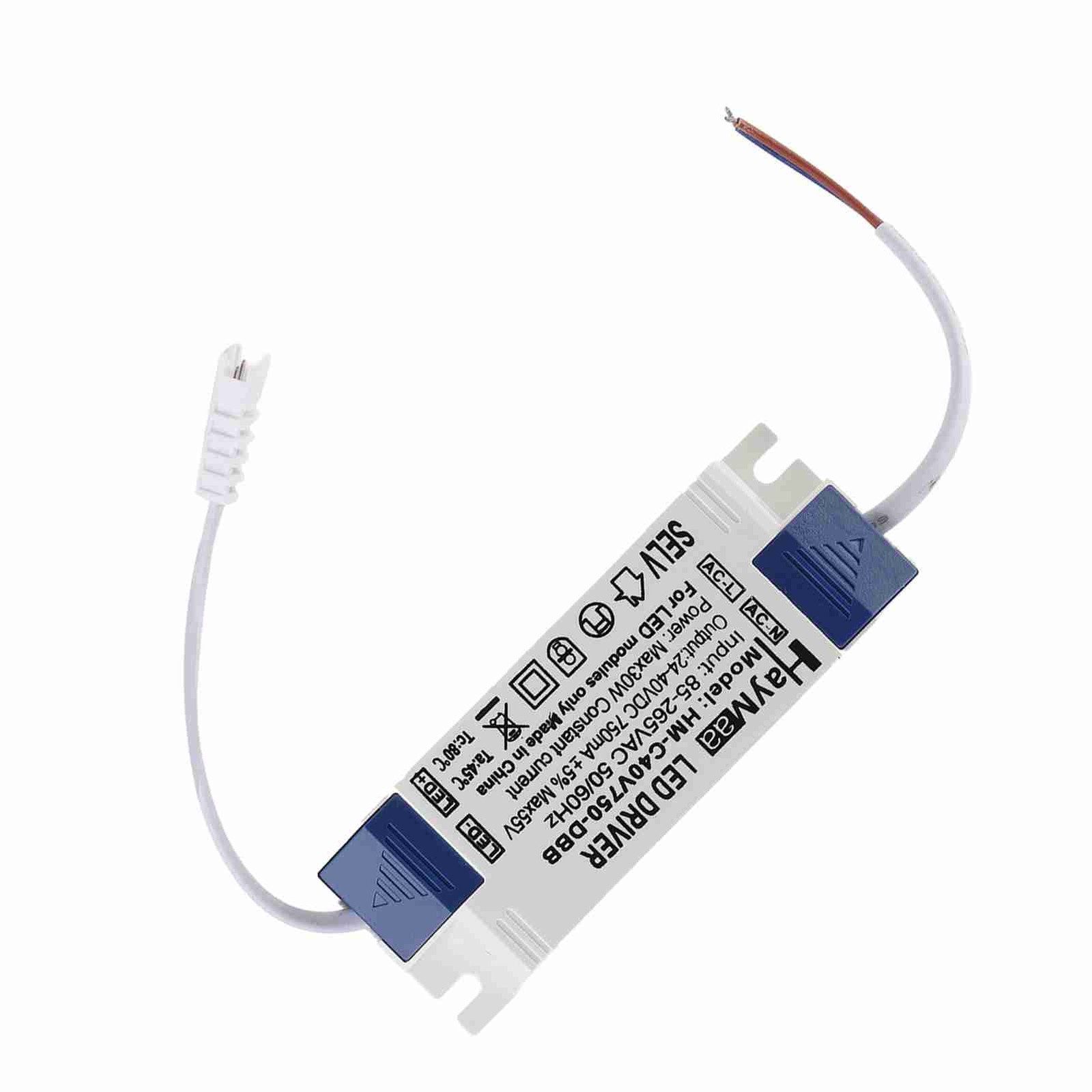 30W LED Driver Constant Current 750mA LED Light Transformer Input AC85‑265V