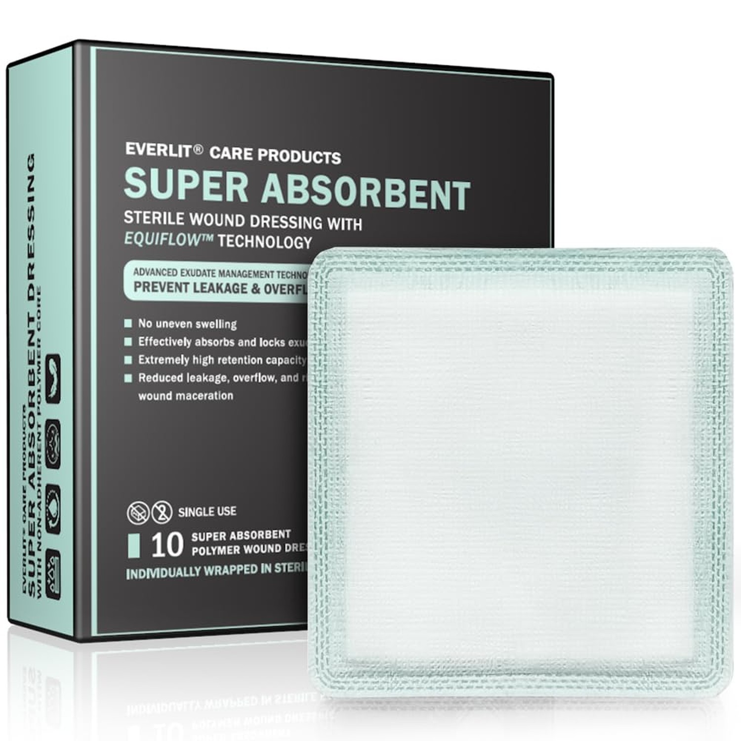 EquiFlow Super Absorbent Dressing for Heavily Exuding Wound | Fast-… Fast Ship