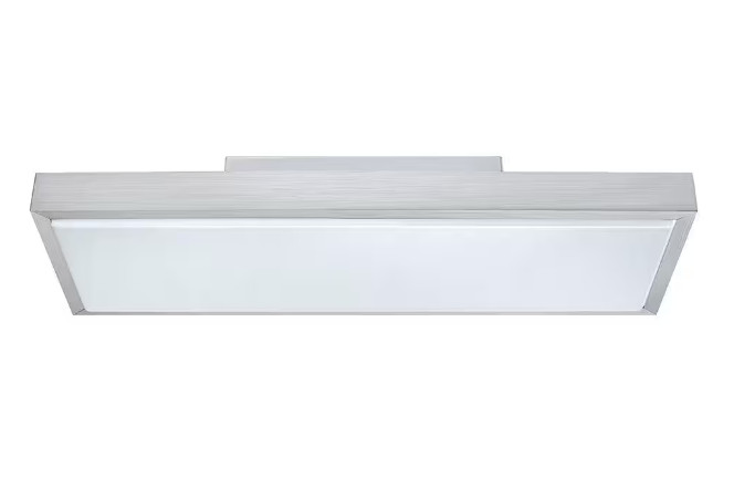 Eglo Idun 93636A Matte Nickel Integrated LED Semi-Flush Mount Light (OB)
