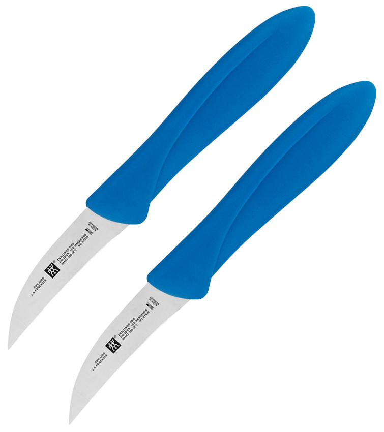 2 PACK Henckels Zwilling Kitchen Peeler Knife 2.25 Stainless Steel Blade Plastic