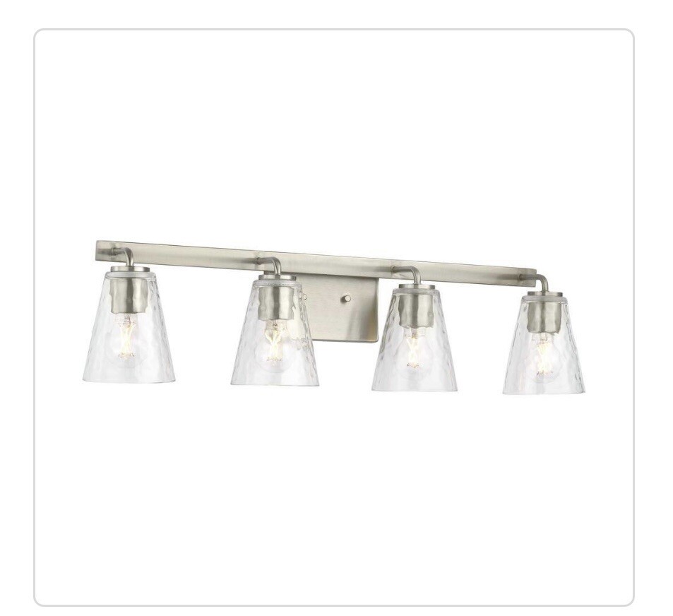 Home Decorators Collection Westbrook 30.5 in 4-Light Brushed Nickel Vanity Light