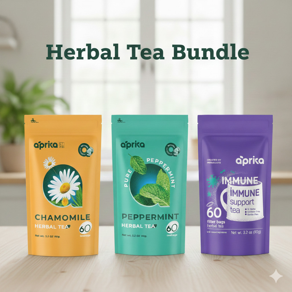 Set of 3 Herbal Teas, Tea Bulk, non-gmo, USA seller, free shipping, 0 sugar