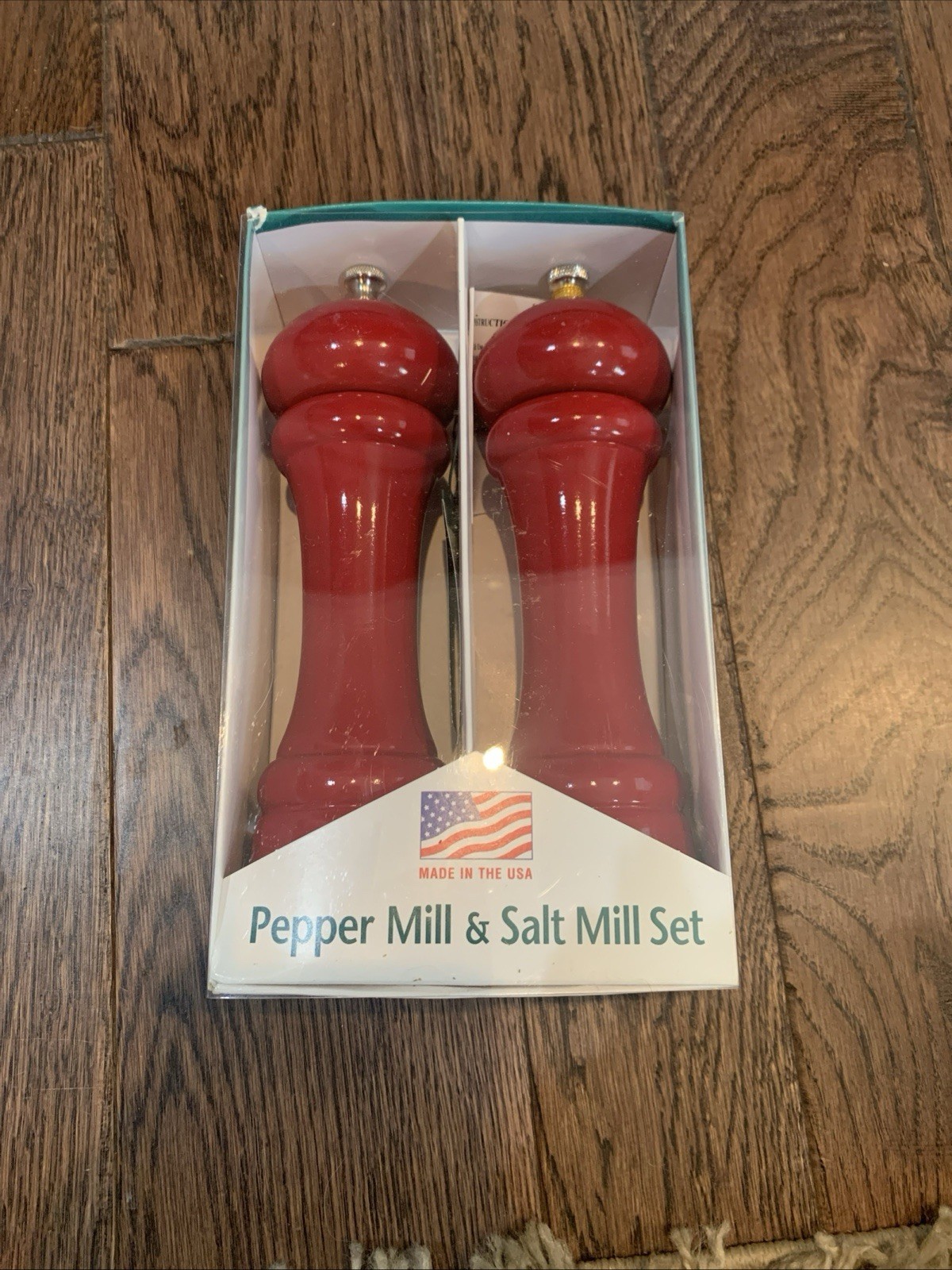 Chef Specialties 8” Pepper & Salt Mill Set Candy Apple Red New In Box