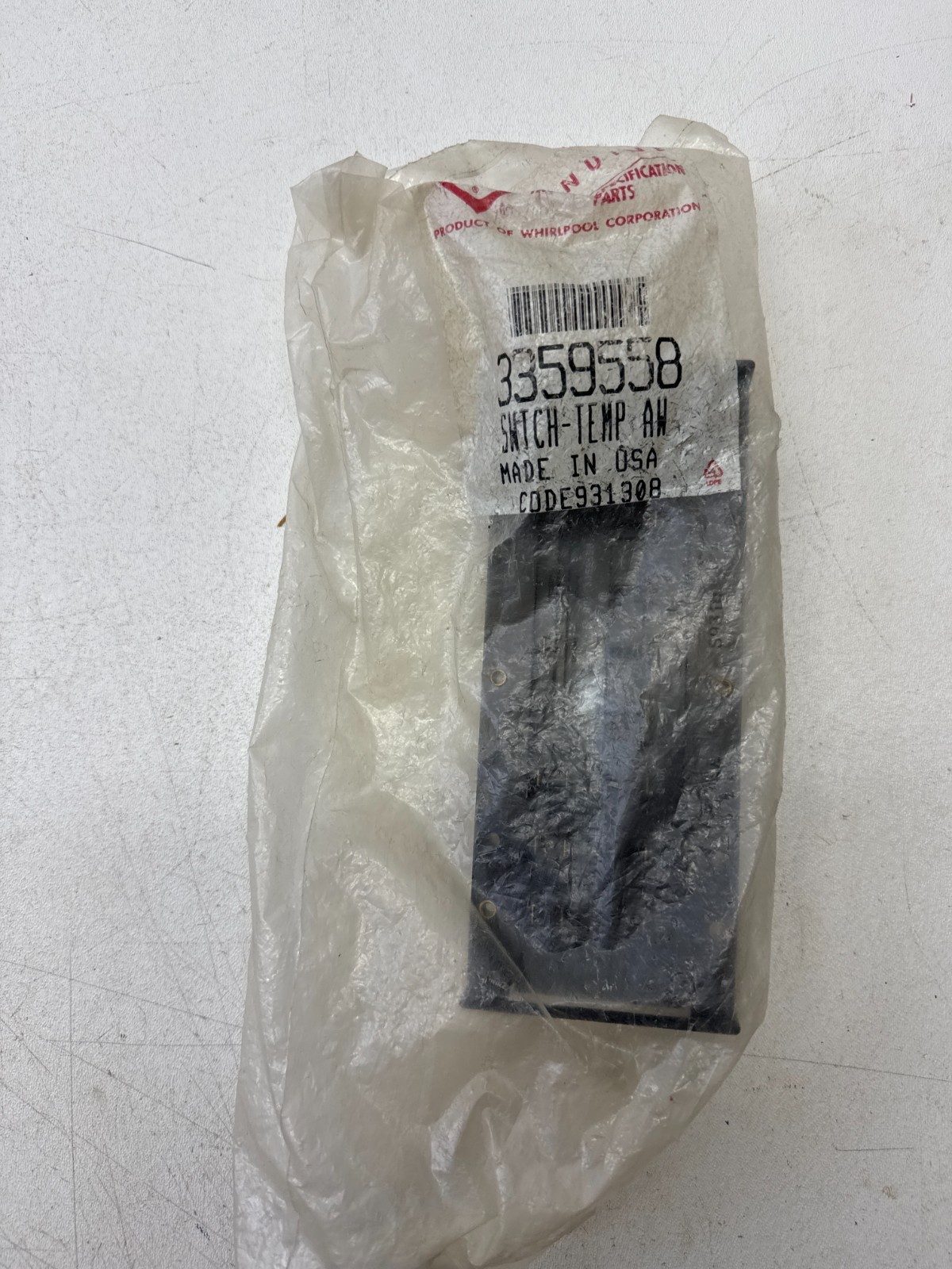 Genuine OEM Whirlpool 3359558 Washing Machine Temperature Switch Assembly