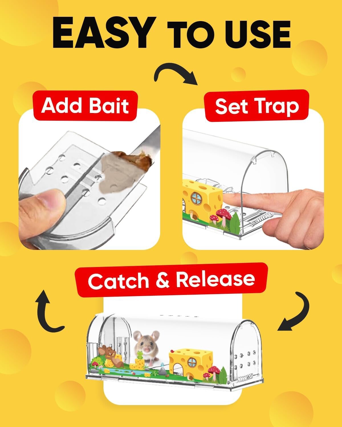 Humane Mouse Trap | Catch and Release Mouse Traps That Rat | Mice Trap No Kill