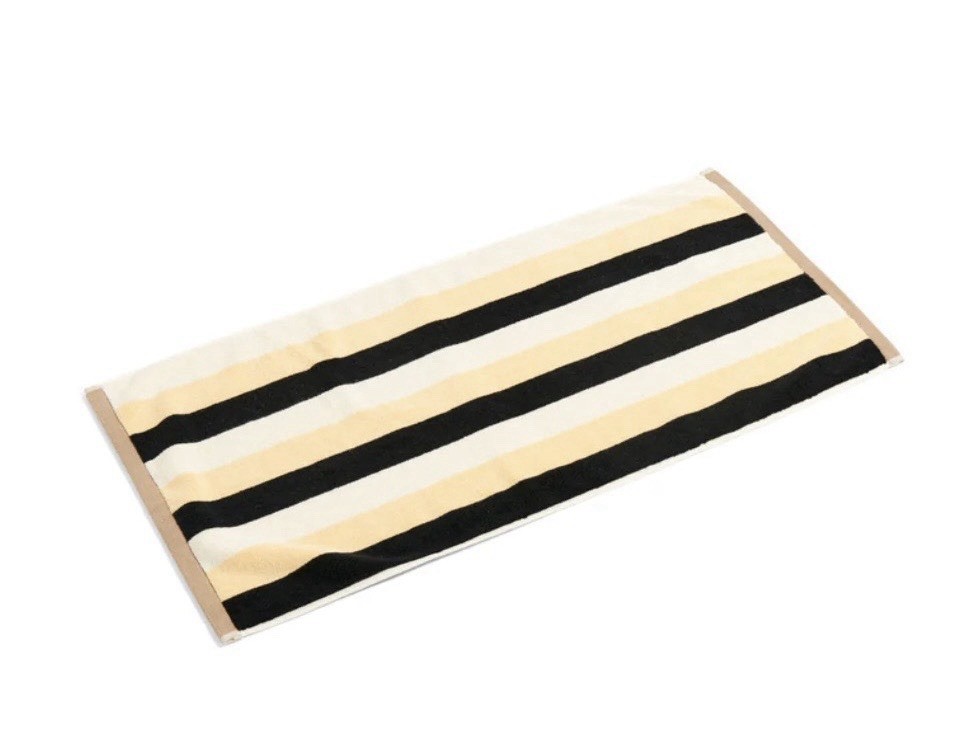 HAY Outline Yellow Bath Mat Towel, 19.75 x 37.5 in. 100% Cotton NEW