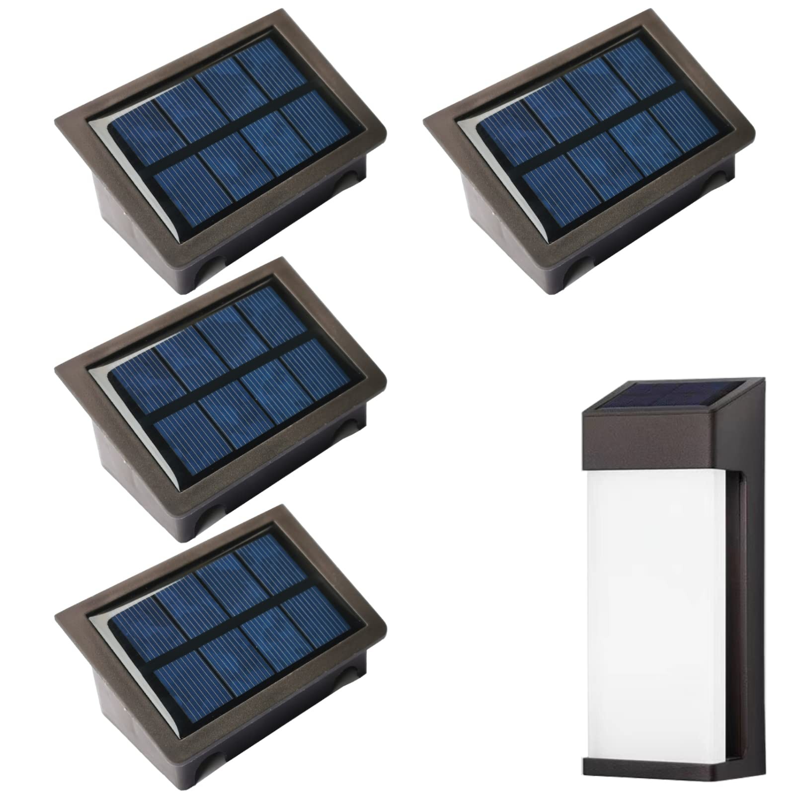 Yotopow Solar Light Replacement Top for Outdoor Fence Lights and Wall Lights,…