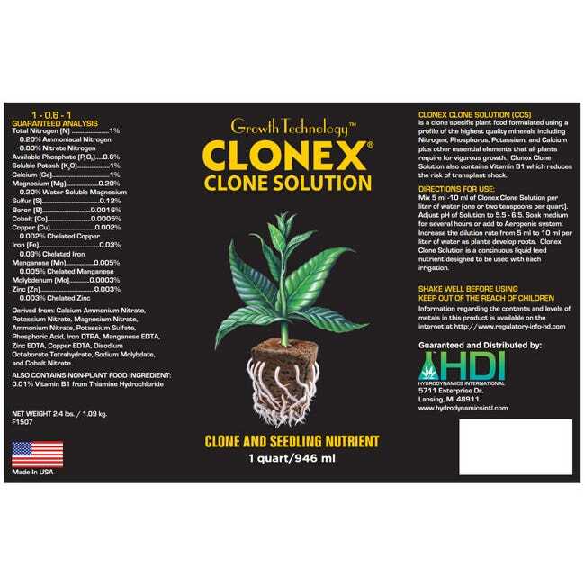 Clonex Clone Solution Quart – FREE SHIPPING