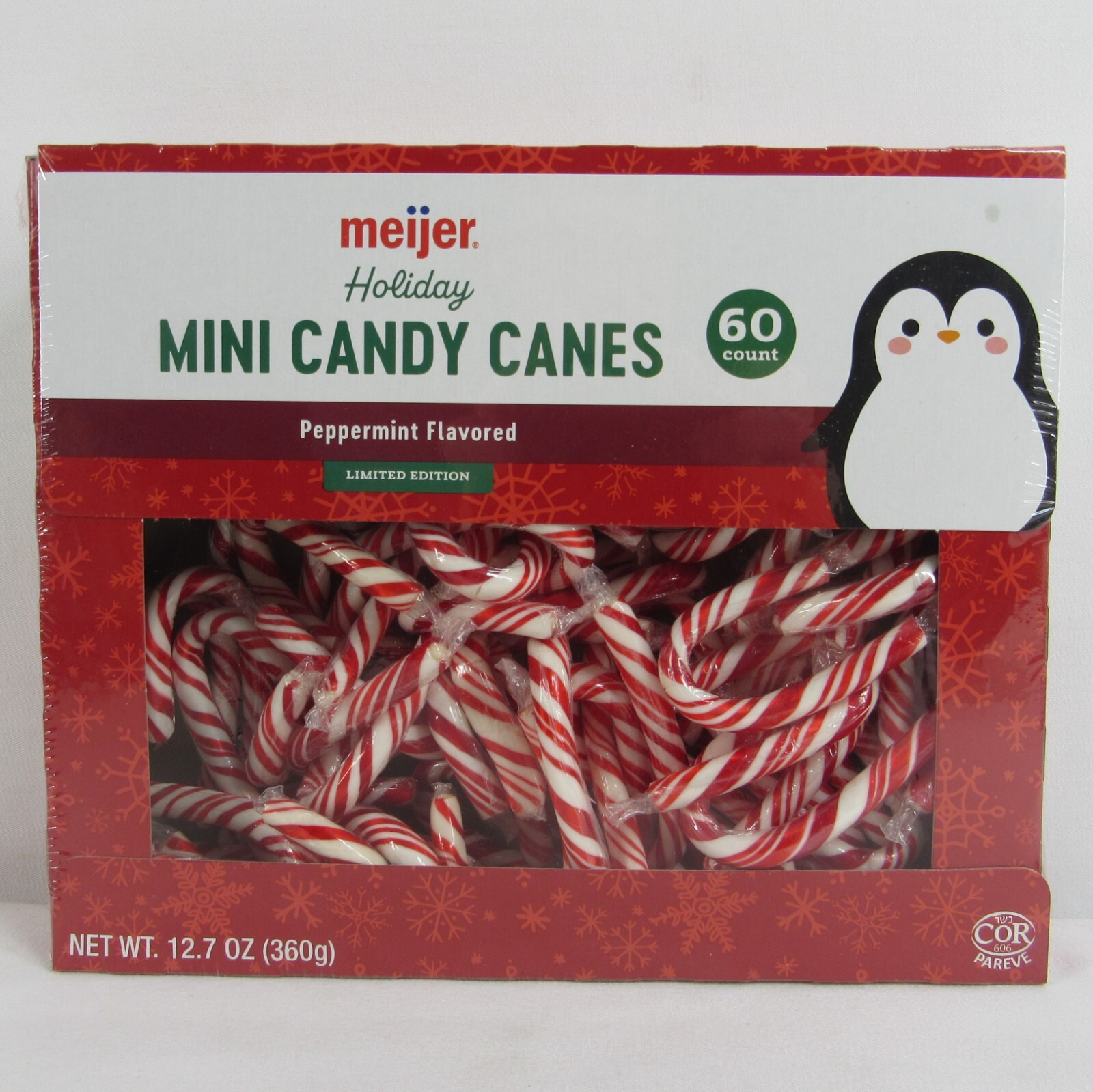 Peppermint Mini Candy Canes Pack of 60 Red & White Meijer Holiday Sept 2026