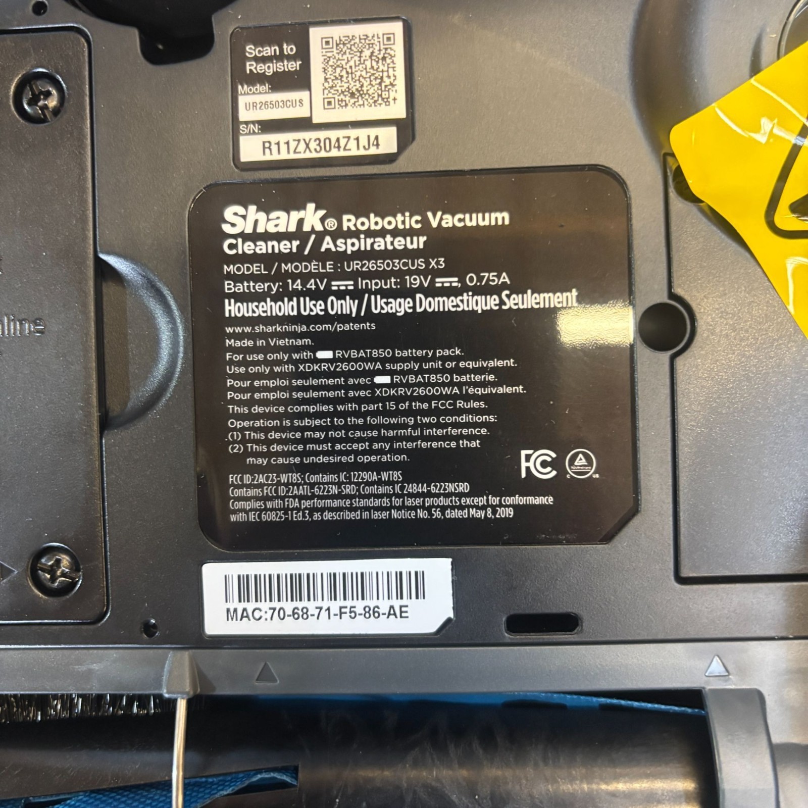 Shark Matrix Plus Robot Vacuum and Mop with Self-Empty Base UR2650WS