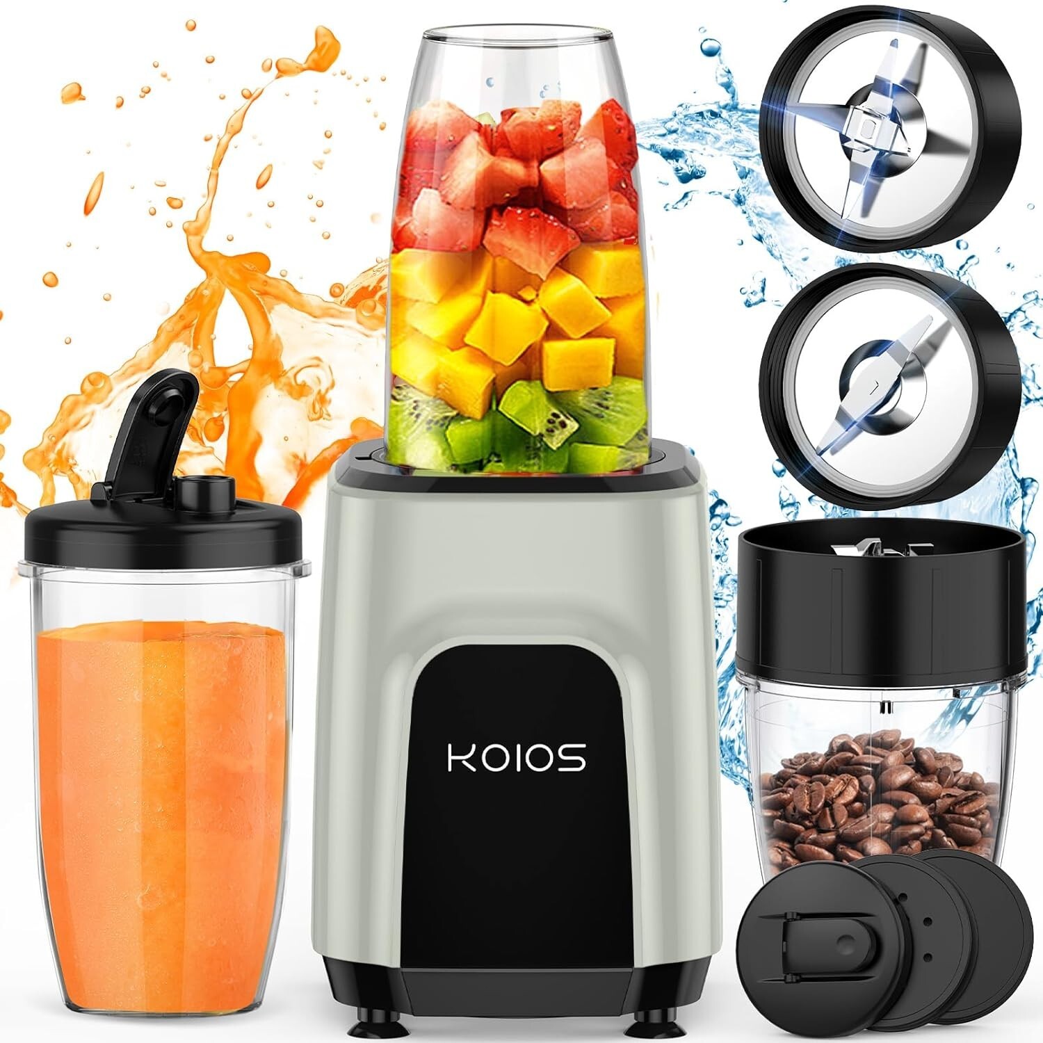 KOIOS 850W Electronic Blender for Shakes Smoothies Personal Blenders for Kitchen