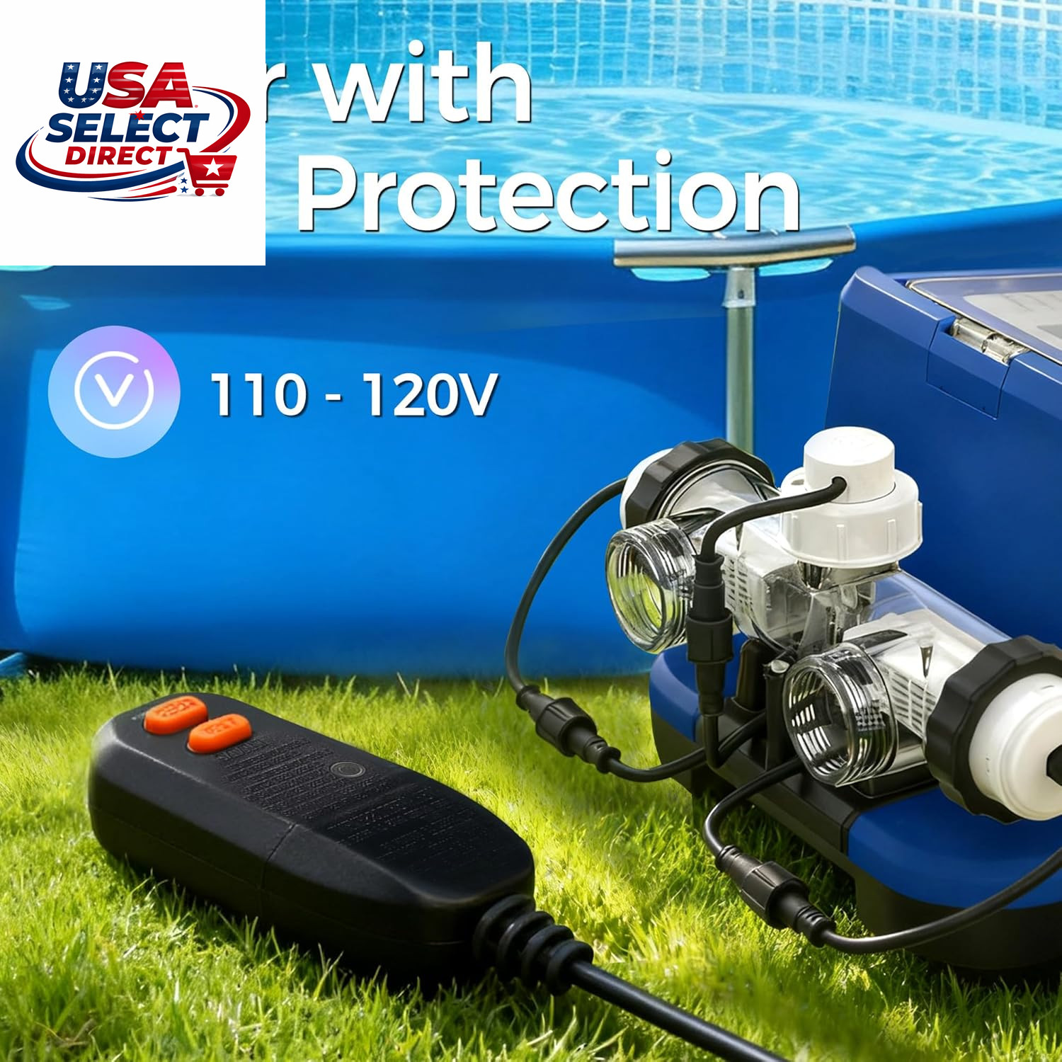 Salt Water Pool Chlorinator System for Pools Up to 20,000 Gallons