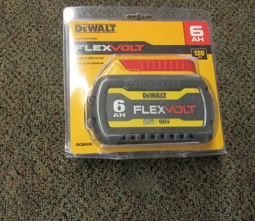 DeWALT DCB606 FlexVolt 6.0Ah Battery – 20V/60V MAX Li-Ion 2025 Model New Package