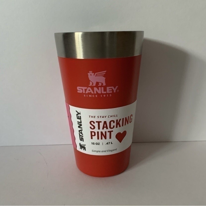 Stanley Stacking Pint Valentine’s Day Target Exclusive Target Red 16 Oz NEW
