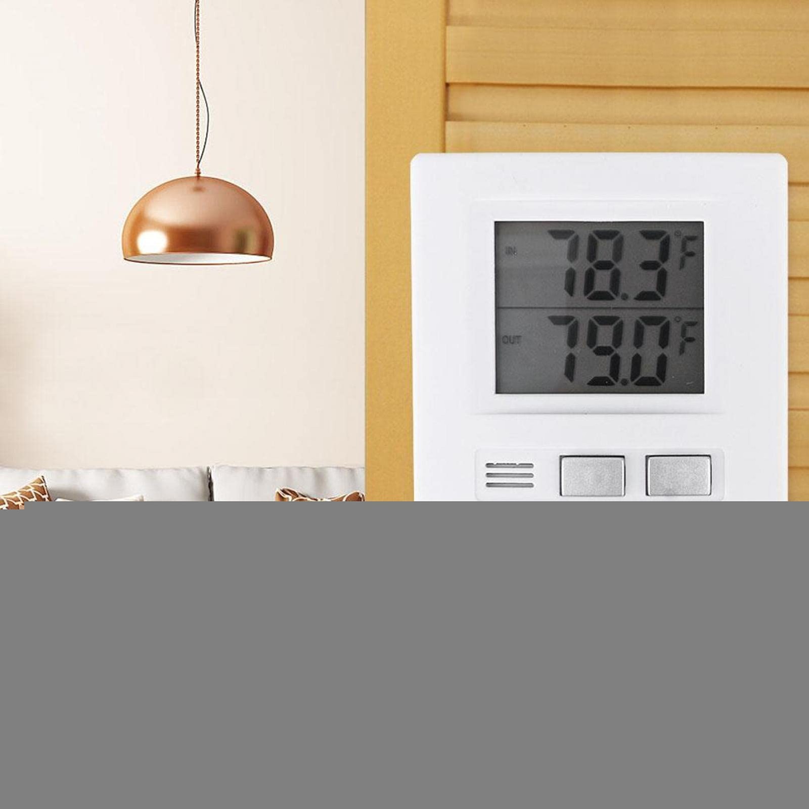 Indoor Outdoor Wired Temperature Meter, Digital Thermometer default, defult