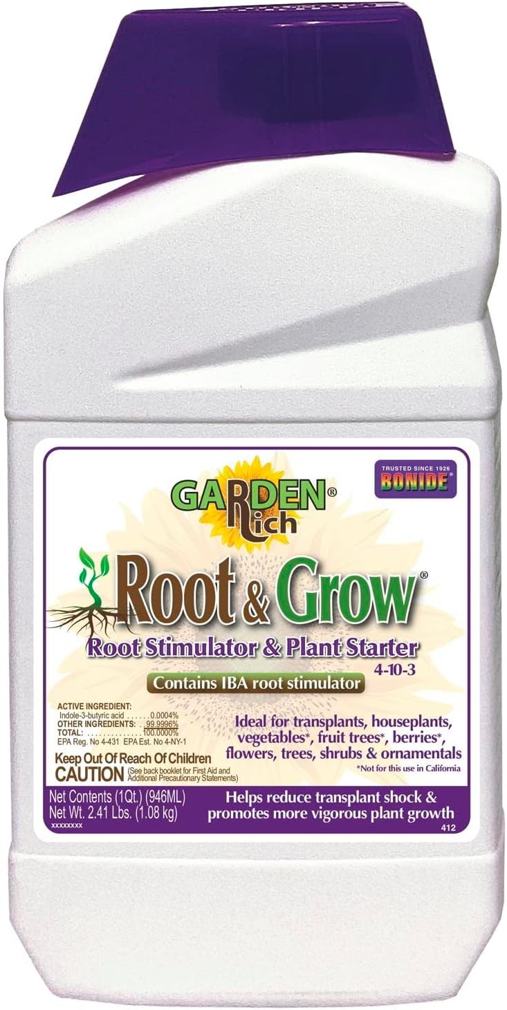 Bonide Garden Rich Root & Grow Root Stimulator & Plant Starter, 32 oz Concentrat