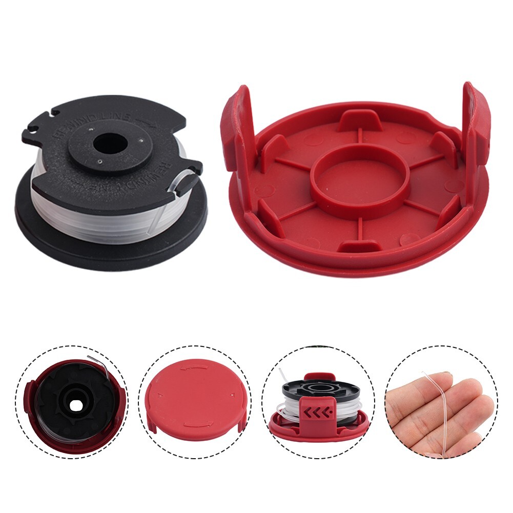 For Hyper Tough Spool Trimmer Line+Cap Cover HT19-401-003-06 & HT19-401-003-07
