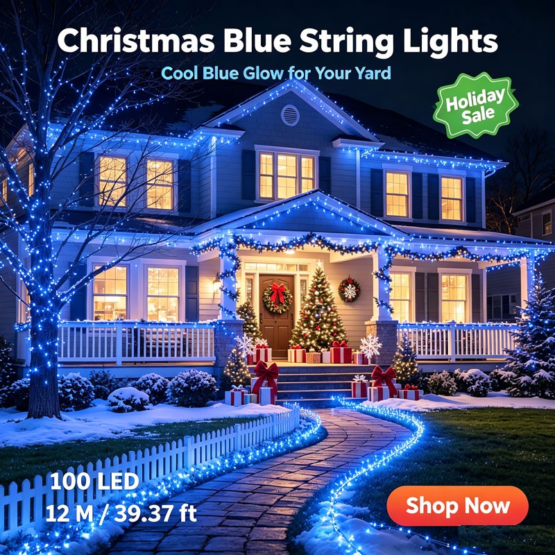 Solar String Lights Outdoor Waterproof Fairy Party Christmas Lamp Garden Decor