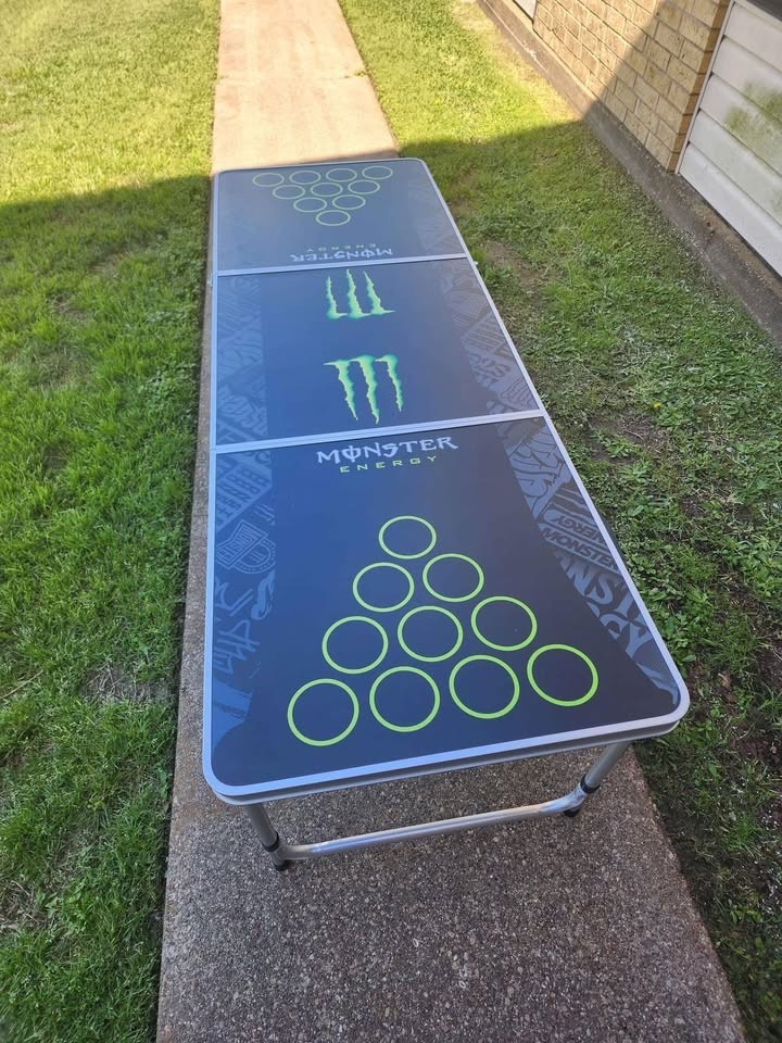 🔥Monster Energy Folding Tailgate/Beer Pong Table 6ft🔥