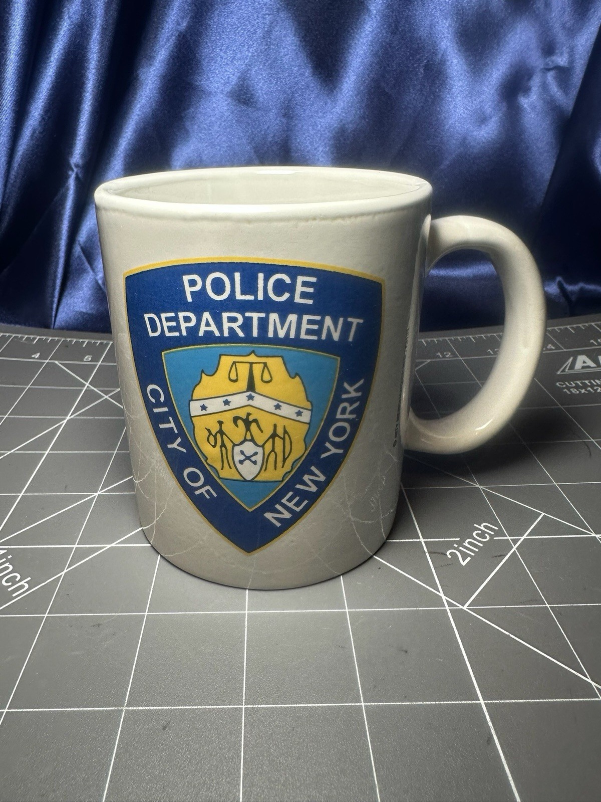 NEW YORK CITY Police Department NYPD 11oz Ceramic COFFEE MUG WHITE