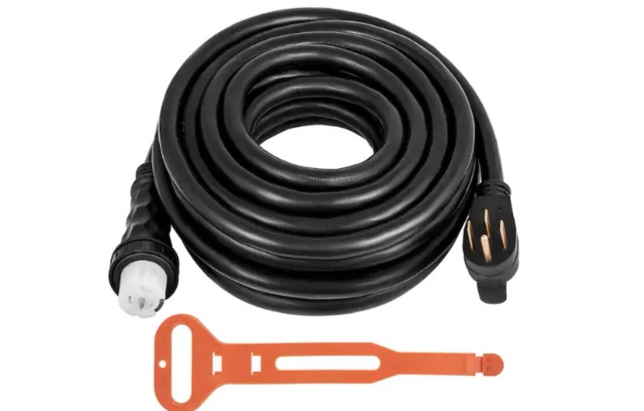 VEVOR 30 ft. Generator Extension Cord 50 Amp 250-Volt Generator Extension Cord.