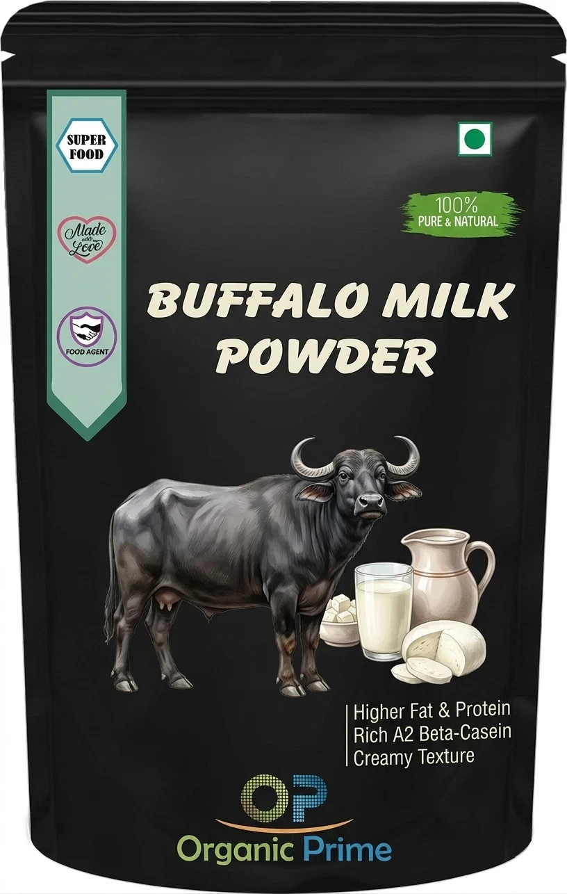Organic Prime Buffalo Milk Powder Gluten Free No Additives 50GM-1KG
