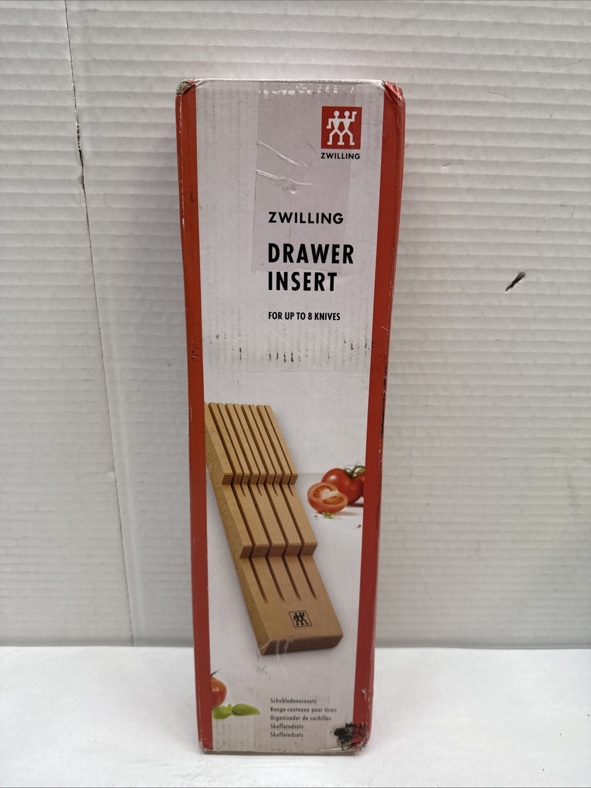 Zwilling Drawer Insert for Knives – Beech Wood – Holds up to 8 Knives