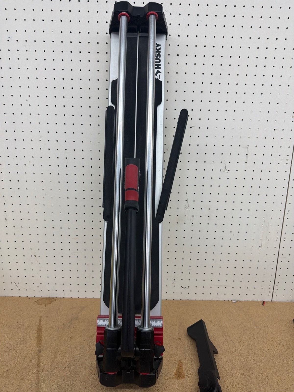 Husky 28 in. Tile Cutter with Tungsten Carbide Blade and Adjustable Gauge