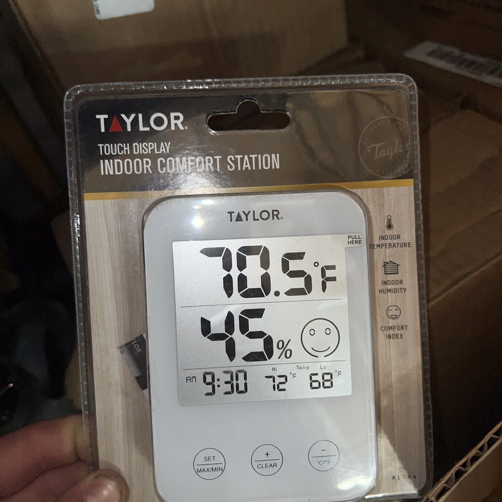 Taylor Digital Thermometer Plastic White 4.75 in.