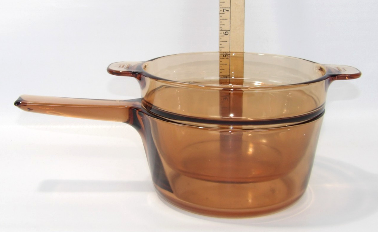 Corning Vision Amber Double Boiler 1.5 L Pot NO LID