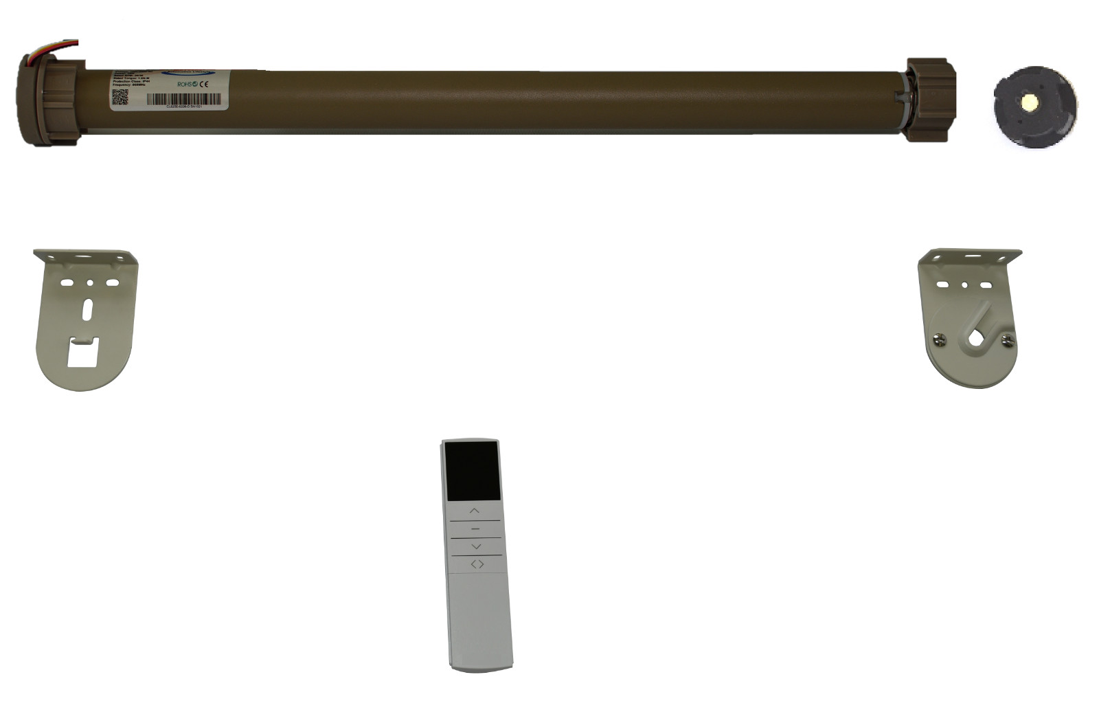 Customized RF Remote controlled Electric Motorized Blackout Roller Shades DIY