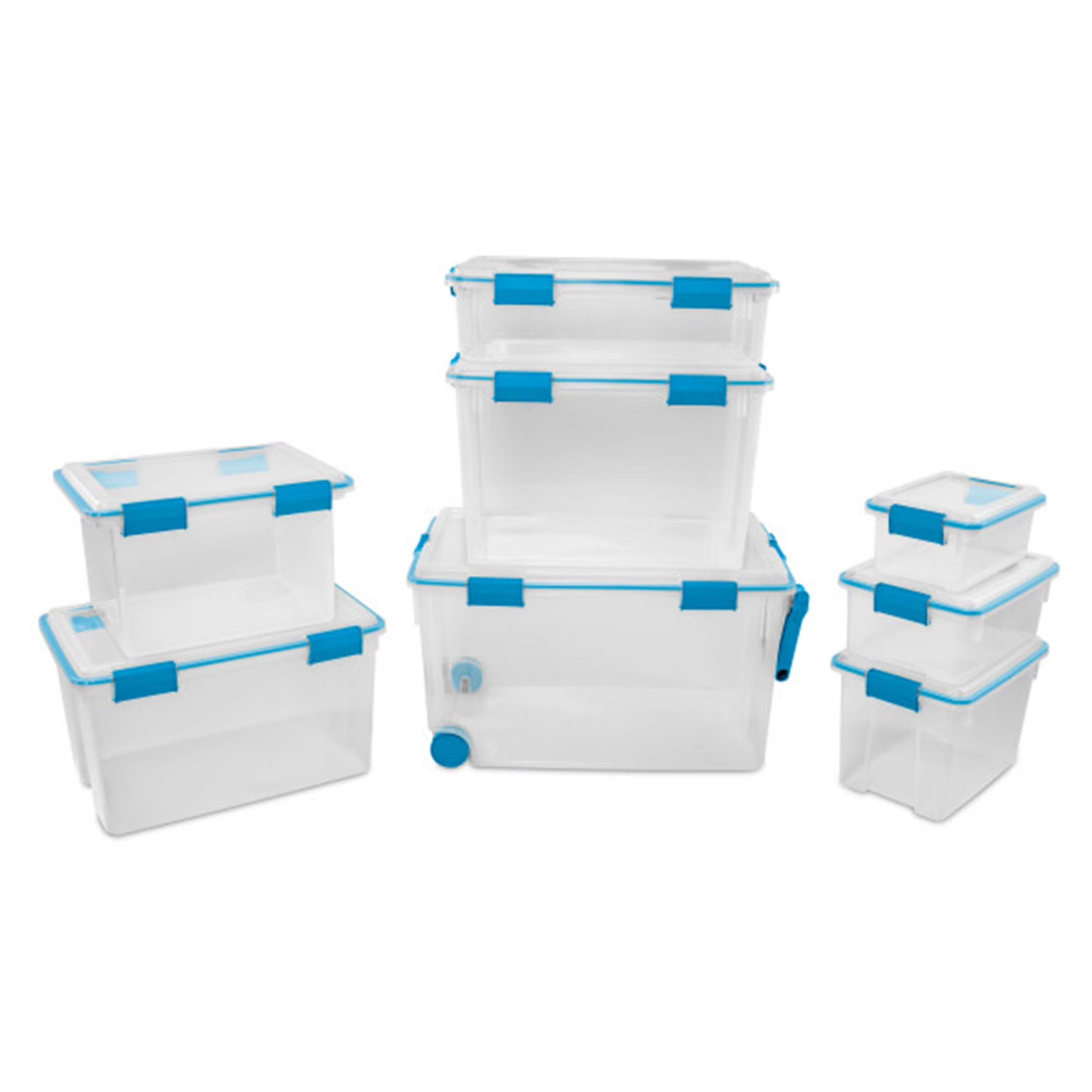 Sterilite Storage Box – Latching Lid – 6 Pack, 7.5 qt Clear Free Ship