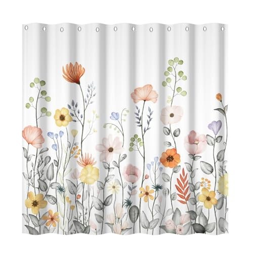 60×72 Inch Floral Shower Curtain Vivid 60″W x 72″L (Pack of 1) Yyr00025