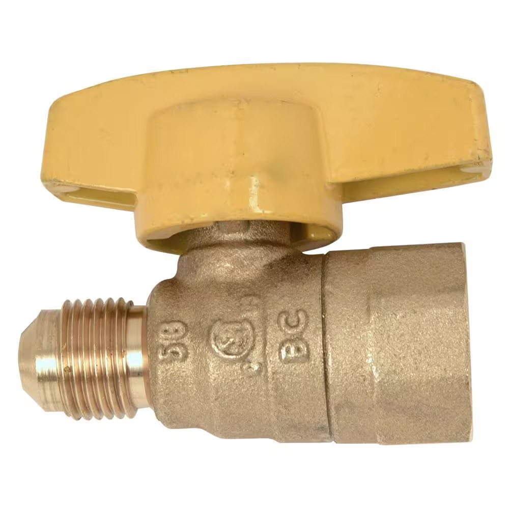 3/8 In. O.D. Flare X 1/2 In. FIP Gas Ball Valve