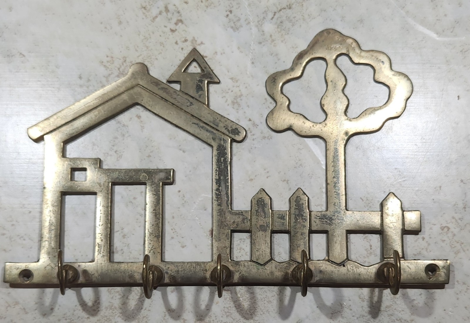 Vintage Brass Key Hanger House Yard Tree Price Products