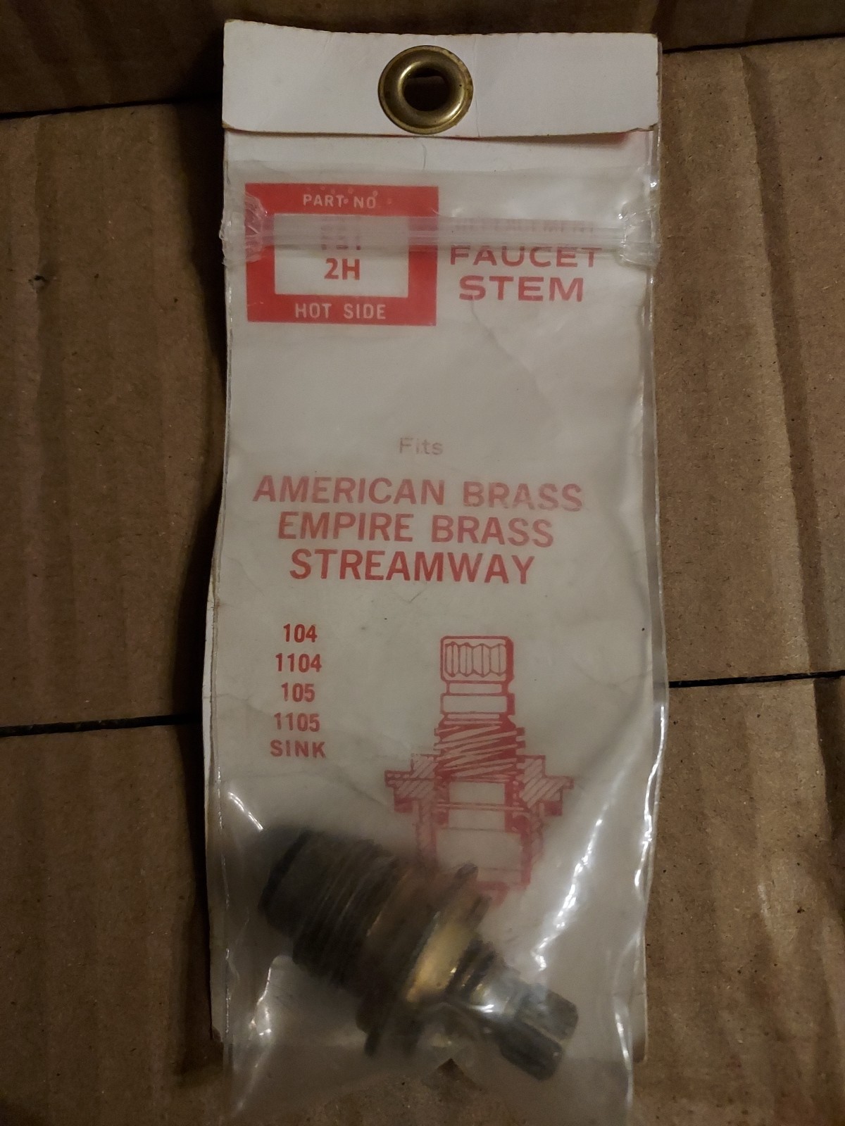 3 Sets GUNK Replacement Faucet Stem American Brass Empire Streamway FS1 2H & 2C