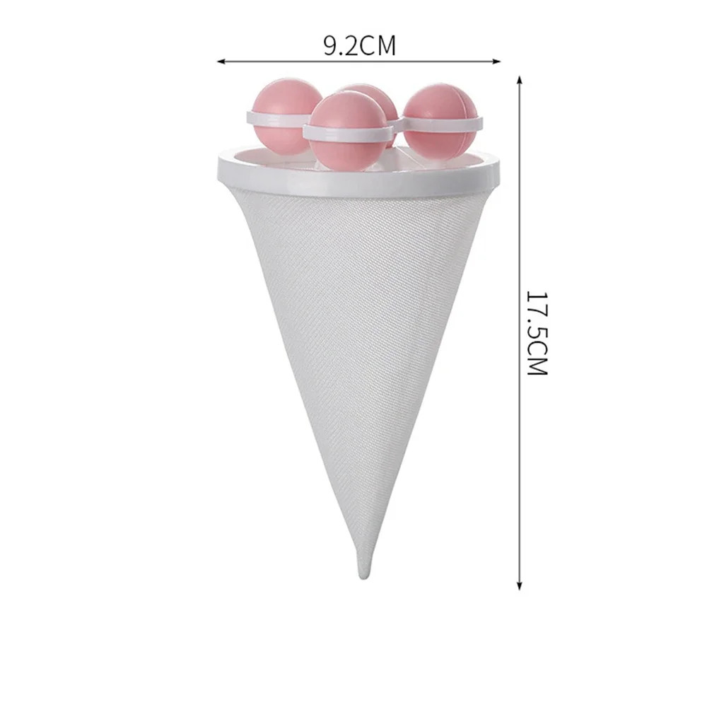 6x Washing Machine Mesh Bag Ball Hair Filter Float Pet Fur Lint Catcher Reusable