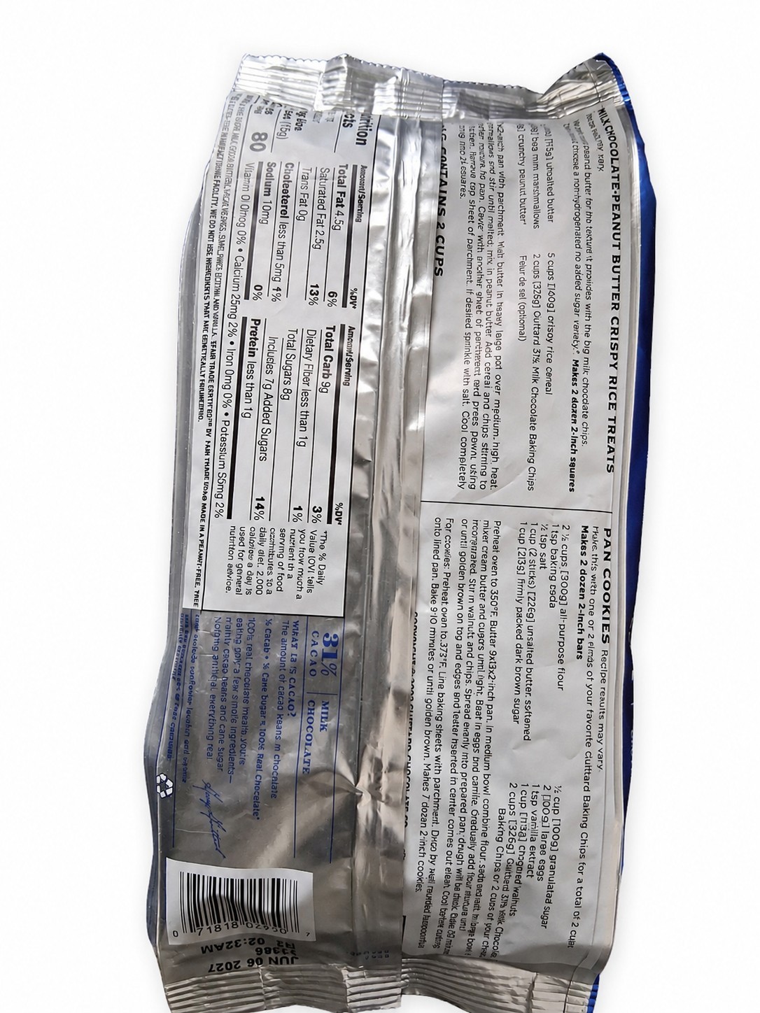 2 Pack Guittard Baking Chips, Milk Chocolate, 11.5 oz Free Shipping