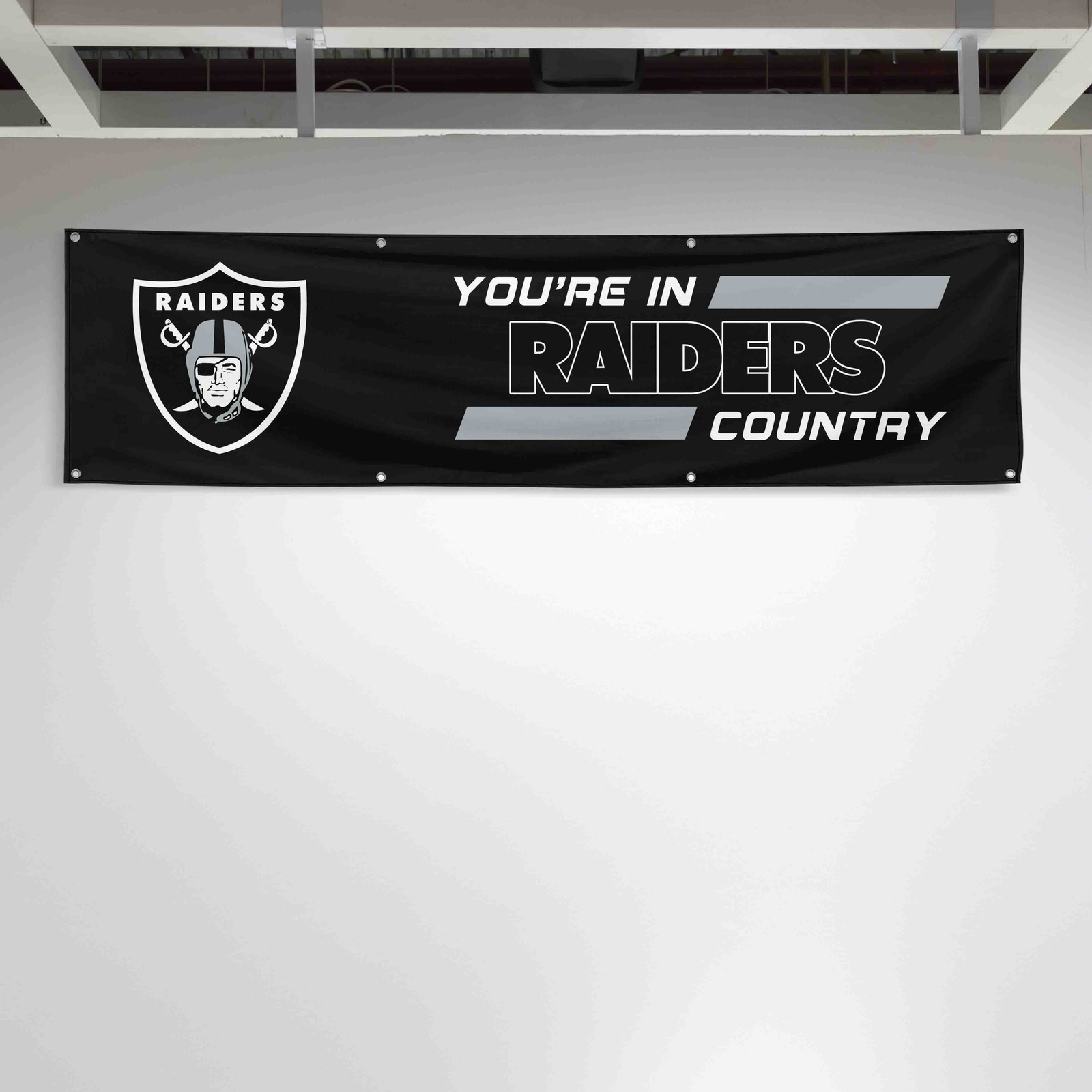 Las Vegas Raiders Country 2×8 ft Flag Garage Wall Banner