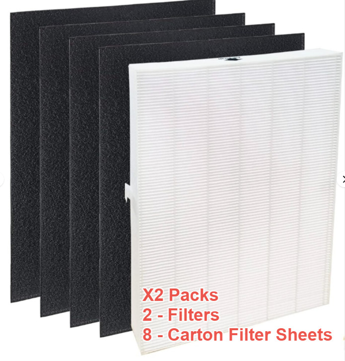 2 pack Replacement HEPA Filter for Winix C545 New HEPA & Carbon filters