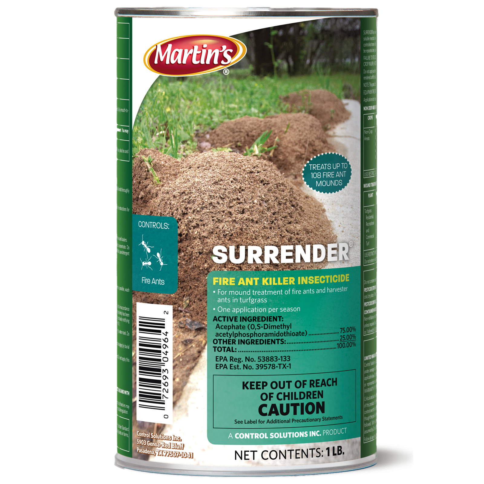 Surrender Fire Ant Control 1 Lb 75% Acephate