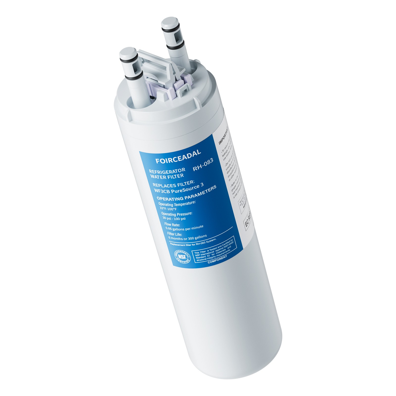 2-6PACK For Frigdaire WF3CB PureSource 3 Refrigerator Water Filter New Sealed